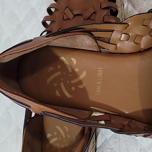 Sam & Libby Womens Espardrilles Size 9.5  Brown - Picture 5 of 7